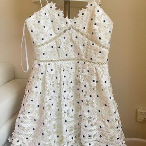 Self-Portrait Daisy Lace Azealea Mini Dress (US 8) NWT